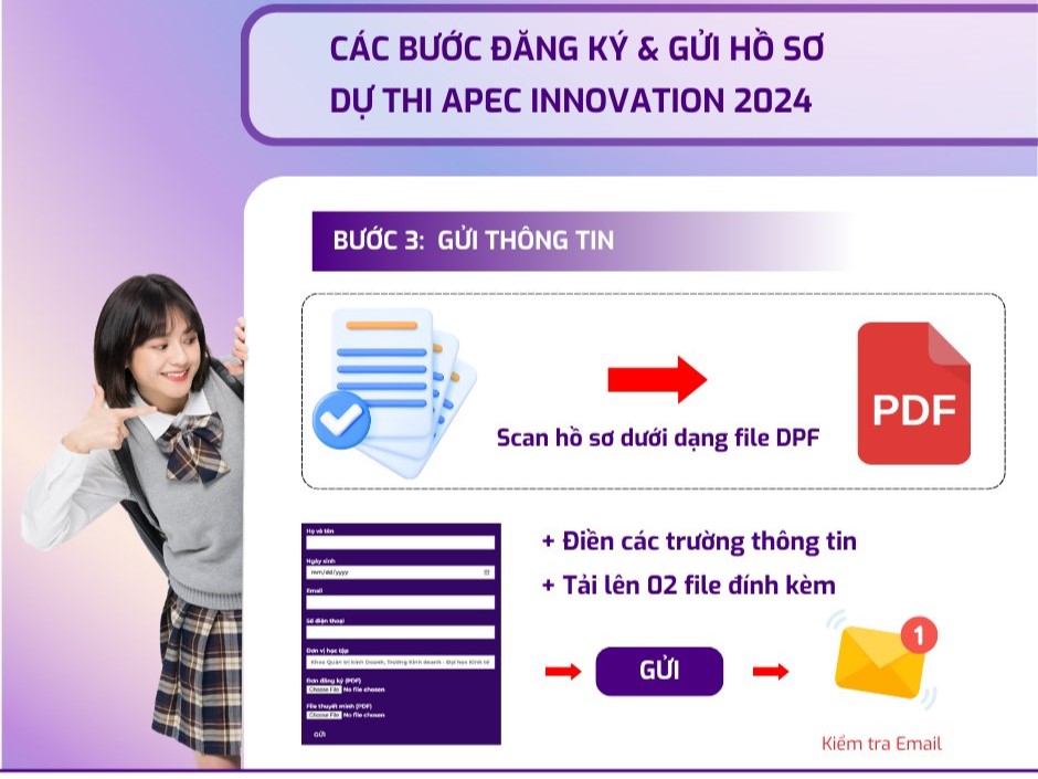 Nộp bài APEC Innovation 2024 trực tuyến